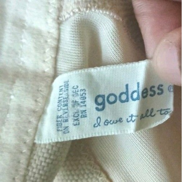 Goddess Lace Strapless Bra Underwire Size 40DD Beige Style #389 Vintage Boning - Picture 4 of 8